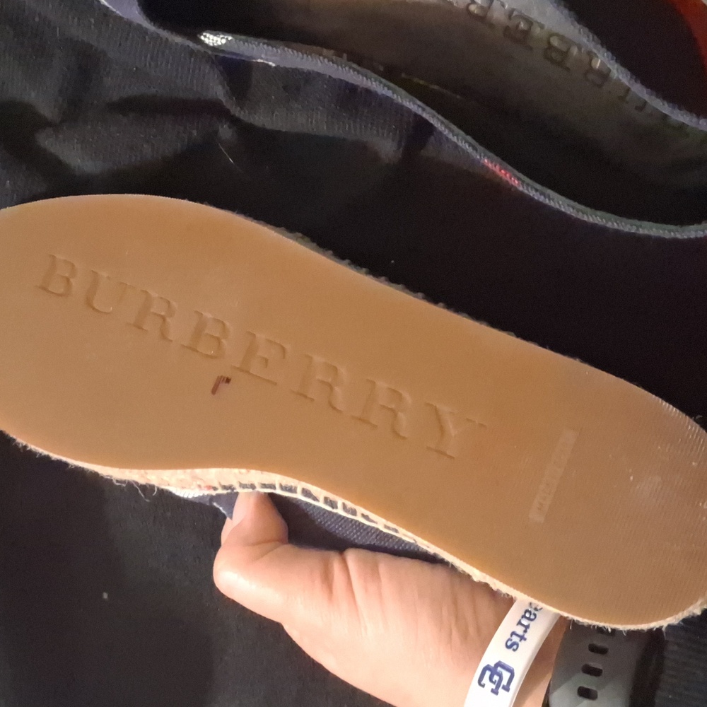 Burberry Multicolor House Check Canvas Espadrille Flats Size 40.5 Womens - Picture 9 of 15